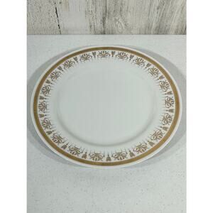 Andrea by Sadek‎ Dinner Serving Plate Gold Tone Edge Border 10.5"